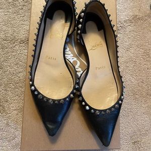Christian Louboutin flat Napa shoes black size 36